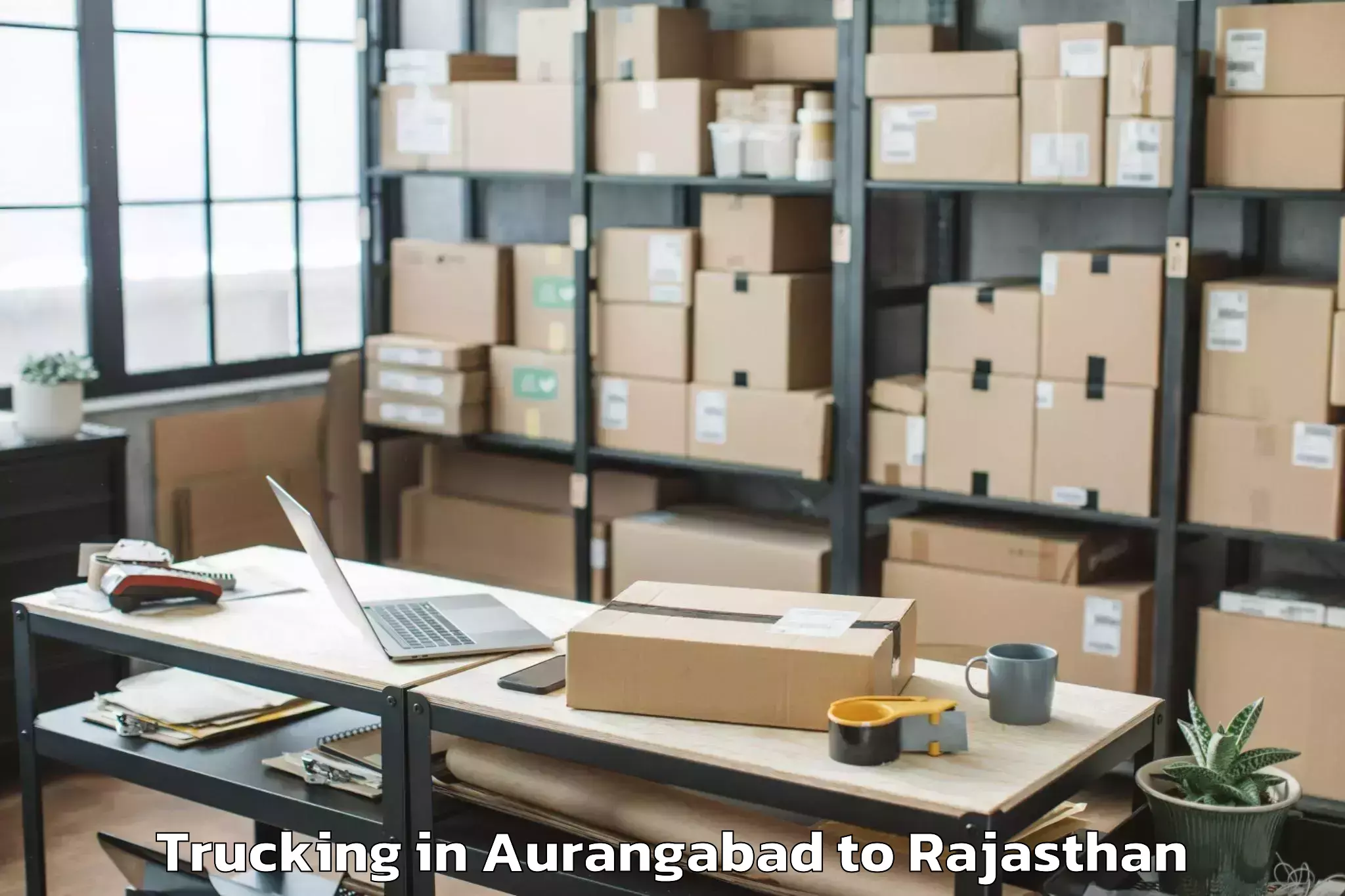 Easy Aurangabad to Sanganer Trucking Booking